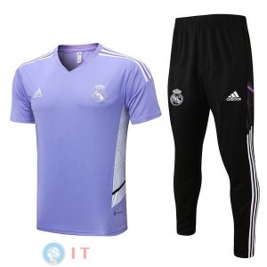 Formazione Maglia Set Completo Real Madrid 2022/2023 Purpureo Nero