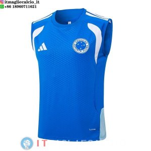 Senza Maniche Maglia Cruzeiro 2026/2027 Blu Bianco