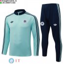 Giacca Full Zip e Pantaloni Allenamento Germania 2026 Verde Blu