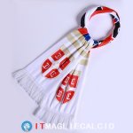 Sciarpa Calcio Serbia Knit Bianco Sciarpa Calcio Serbia Knit Bianco