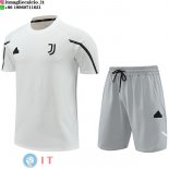 Formazione Set Completo Maglia Juventus 2024/2025 Bianco Grigio