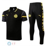 POLO Maglia Set Completo Borussia Dortmund 2022/2023 Nero I Giallo POLO Maglia Set Completo Borussia Dortmund 2022/2023 Nero I Giallo