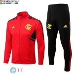 Giacca Lunga Zip Bambino Set Completo Flamengo 22-23 Rosso I Nero Giacca Lunga Zip Bambino Set Completo Flamengo 22-23 Rosso I Nero