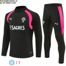 Tuta da Allenamento Portogallo Mezza Cerniera 2026 Nero Rosa