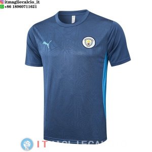 Formazione Maglia Manchester city 2024/2025 Grigio Blu