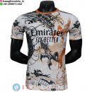 Thailandia Maglia Real Madrid Speciale Giocatori 2025/2026 Bianco Nero Arancione