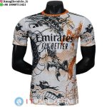 Thailandia Maglia Real Madrid Speciale Giocatori 2025/2026 Bianco Nero Arancione