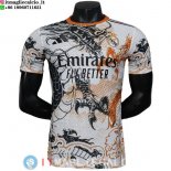 Thailandia Maglia Real Madrid Speciale Giocatori 2025/2026 Bianco Nero Arancione