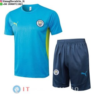 Formazione Set Completo Maglia Manchester city 2024/2025 Bluoy
