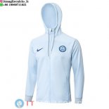 Giacca Felpa Cappuccio Inter Milan 23-24 Blu