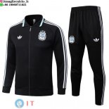 Giacca Full Zip e Pantaloni Allenamento Bambino Argentina 2026 Nero