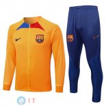 Giacca Set Completo Barcellona 22-23 Naranja II Blu