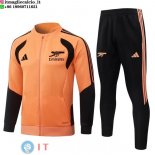 Giacca Full Zip e Pantaloni Allenamento Arsenal 26-27 Arancione Nero