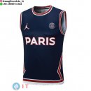 Senza Maniche Maglia Paris Saint Germain 2023/2024 Blu Navy Rosso