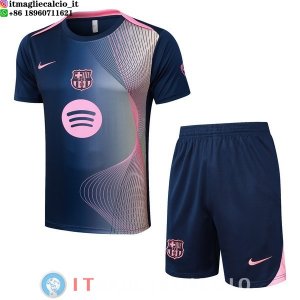Formazione Set Completo Barcellona 2025/2026 Blu Navy Rosa