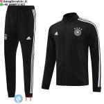 Giacca Set Completo Lunga Zip Germania 2024 Nero Bianco Giacca Set Completo Lunga Zip Germania 2024 Nero Bianco