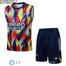 Senza Maniche Set Completo Maglia Arsenal 2025/2026 Giallo Blu