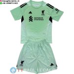 Maglia Bambino liverpool Portiere 2025/2026 Verde Maglia Bambino liverpool Portiere 2025/2026 Verde