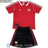 Maglia Bambino Manchester united Speciale 2025/2026 Rosso Nero