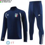 Felpa Da Allenamento Set Completo Italia 2023 Blu III Navy