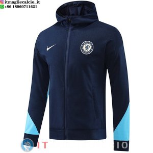 Giacca Felpa Cappuccio Chelsea 25-26 Blu Navy
