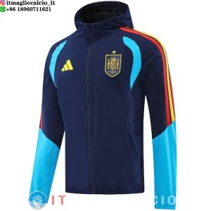 Giacca Con Cappuccio Full Zip Spagna 2026 Blu