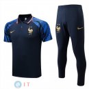 POLO Maglia Set Completo Francia 2022/2023 Blu Navy