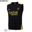 Senza Maniche Maglia Paris Saint Germain 2023/2024 Nero Giallo