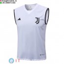 Senza Maniche Maglia Juventus 2023/2024 Bianco Nero