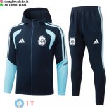 Felpa Cappuccio Set Completo Bambino Argentina 2026 Blu Navy