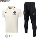 POLO Maglia Set Complet Paris Saint Germain 2023/2024 Giallo Nero