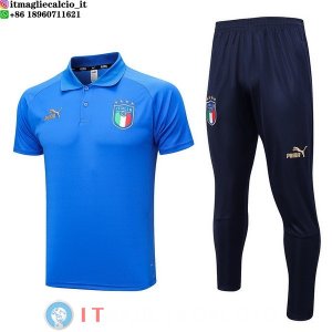 POLO Maglia Set Completo Italia 2022 I Blu