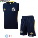 Senza Maniche Set Completo Maglia Santos 2025/2026 Blu
