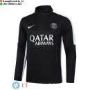 Felpa Da Allenamento Paris Saint Germain 23-24 Nero Bianco