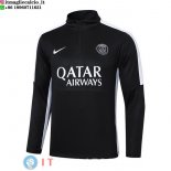 Felpa Da Allenamento Paris Saint Germain 23-24 Nero Bianco