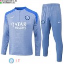 Felpa Da Allenamento Set Completo Inter Milan 24-25 Blu Luce
