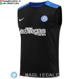 Senza Maniche Maglia Inter Milan 2024/2025 Nero Blu