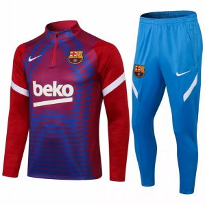 Giacca Set Completo Barcellona 21-22 Rosso Blu