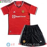 Maglia Set Completo Uomo Manchester United Concetto 2023/2024 Rosso