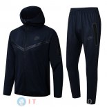 Giacca Felpa Cappuccio Set Completo Nike 22-23 Blu Navy