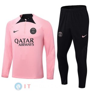 Giacca Set Completo Paris Saint Germain 22-23 Rosa Nero