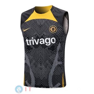 Senza Maniche Maglia Chelseao 2022/2023 Nero Giallo