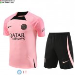 Formazione Bambino Set Completo Maglia PSG 2023/2024 Rosa Nero