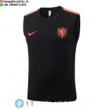 Senza Maniche Maglia Paesi Bassi 2026 Nero Senza Maniche Maglia Paesi Bassi 2026 Nero