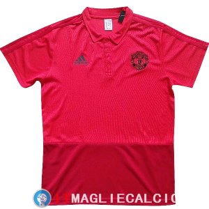 POLO Maglia Manchester United 2017/2018 Rosso Marino
