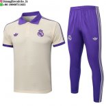 POLO Maglia Set Completo Real Madrid 2025/2026 Giallo Purpureo POLO Maglia Set Completo Real Madrid 2025/2026 Giallo Purpureo