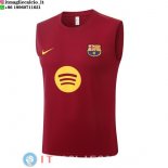 Senza Maniche Maglia Barcellona 2025/2026 Borgogna Giallo Senza Maniche Maglia Barcellona 2025/2026 Borgogna Giallo