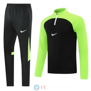 Felpa Da Allenamento Set Completo Nike 22-23 Verde Nero