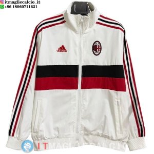 Giacca A Vento AC Milan 25-26 Bianco Rosso Nero