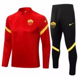 Giacca Set Completo AS Roma 21-22 Rosso Nero